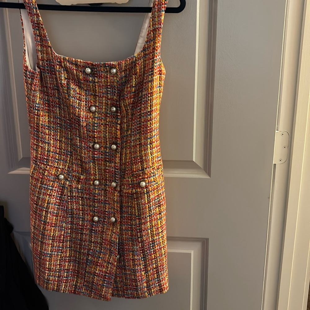 Song of style Rowan tweed mini dress EUC